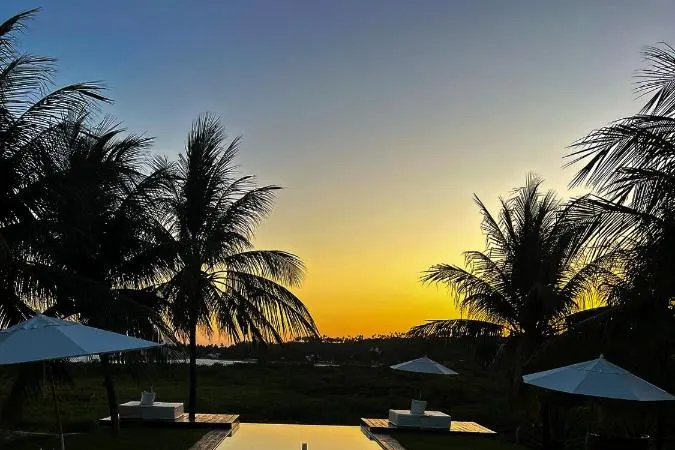 Piscina do hotel