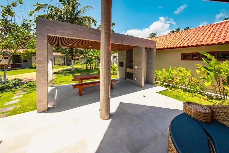 Área externa da hospedagem