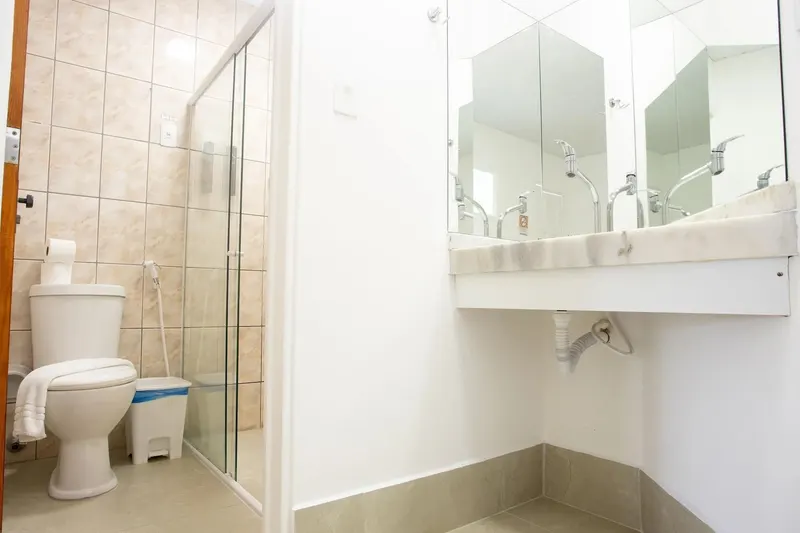 Banheiro do hotel