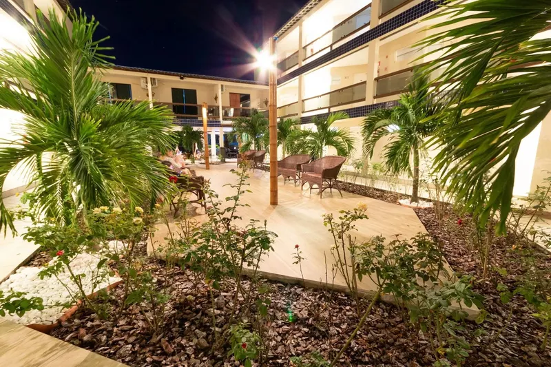 Área externa do hotel