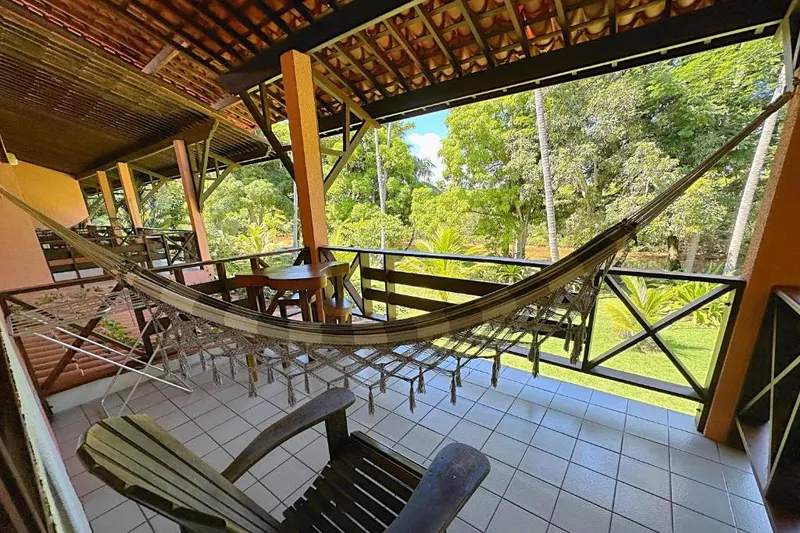 Área externa da pousada