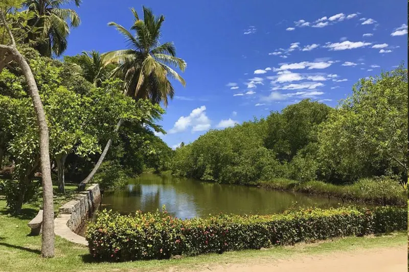 Área de lazer da pousada