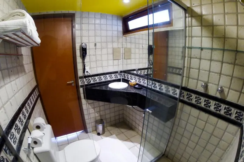 Banheiro do hotel