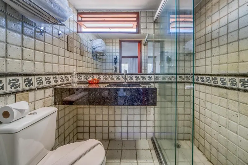Banheiro do hotel