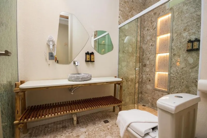 Banheiro do hotel