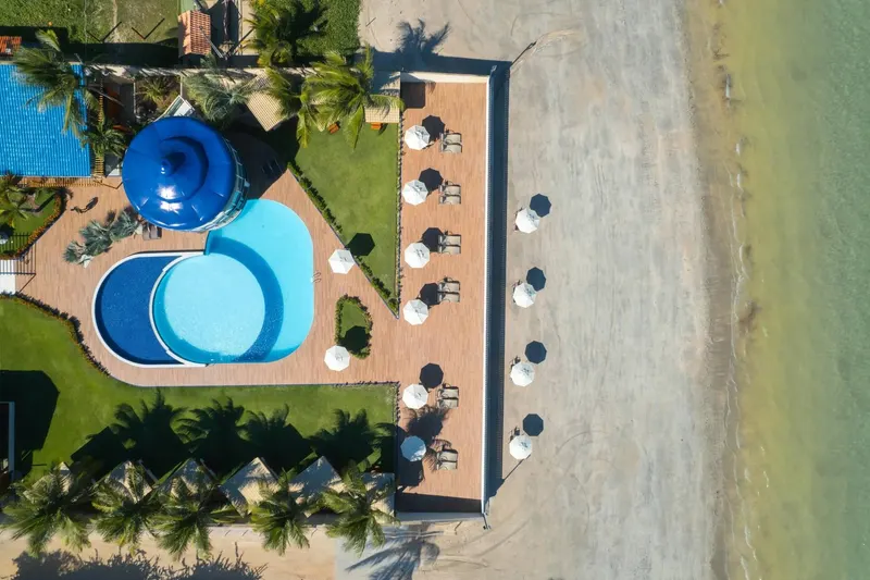 Piscina da hospedagem
