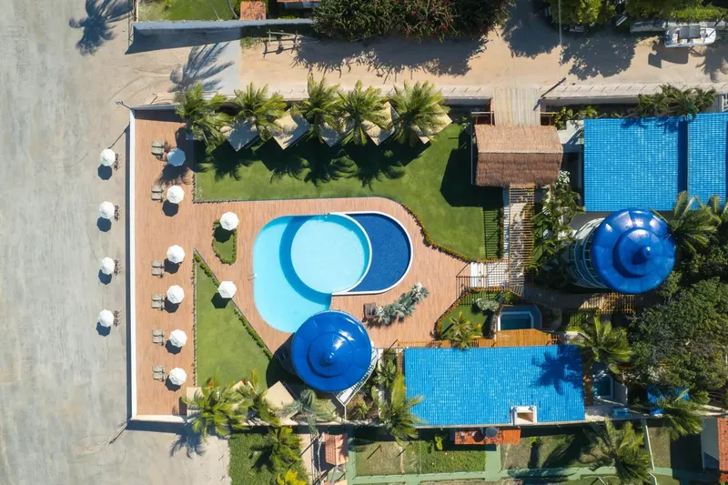 Piscina da hospedagem