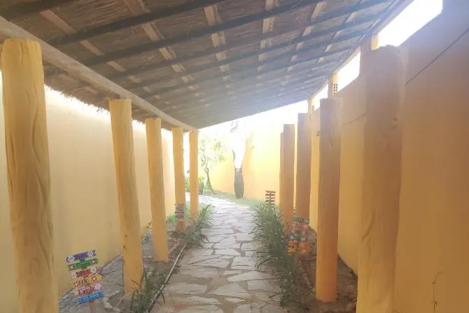Área externa da pousada