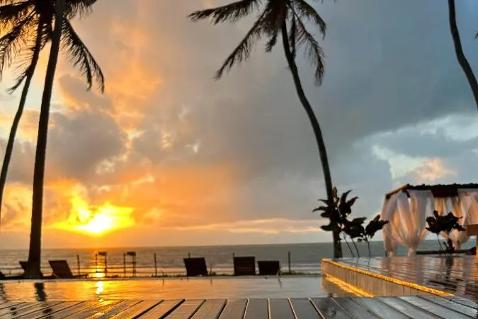 Vista da pousada