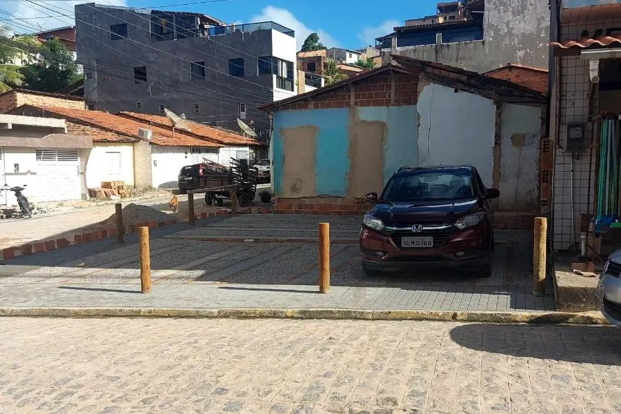 Área externa da pousada