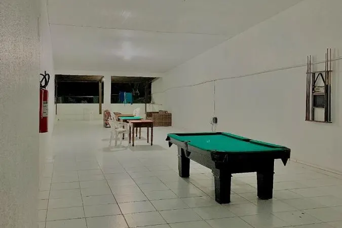 Área de lazer da pousada