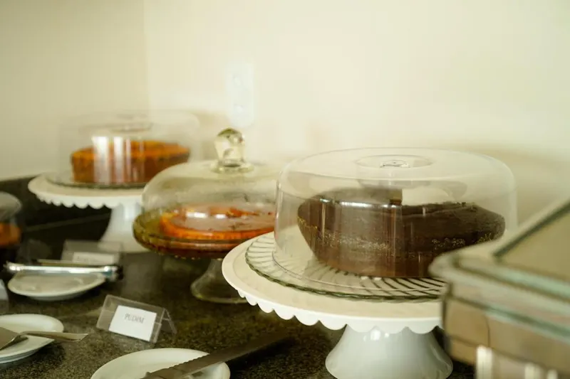 Café da manhã e refeições da pousada