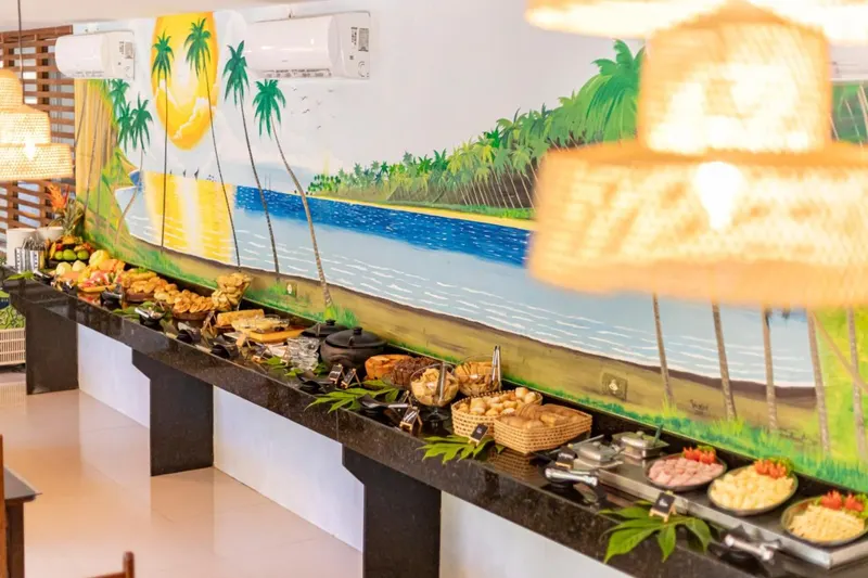 Café da manhã e refeições da pousada