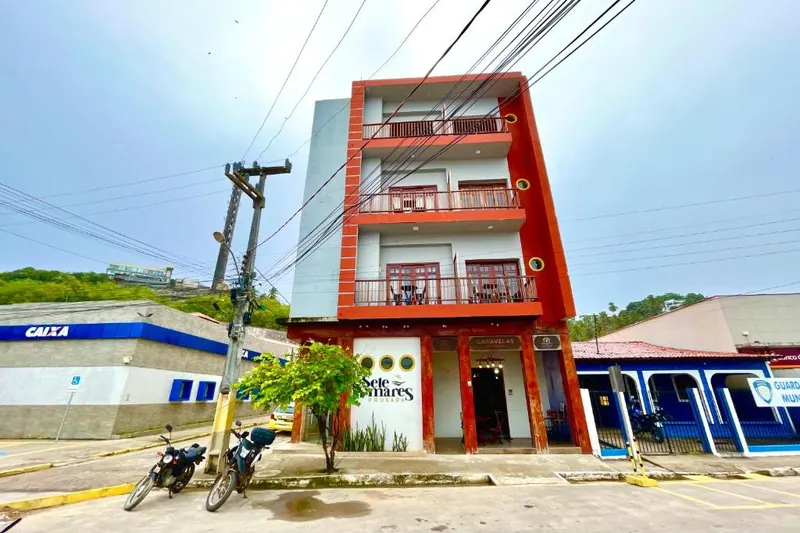 Fachada da pousada