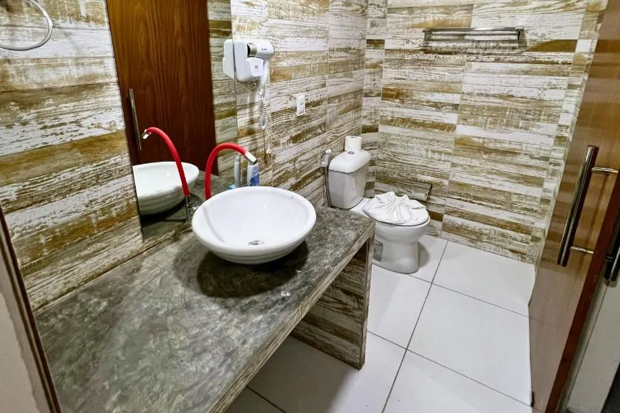 Banheiro da pousada