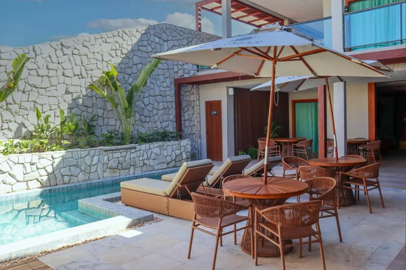 Piscina de Pousada Villa Sol e Mar