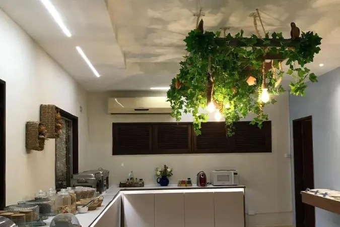 Café da manhã e refeições da pousada