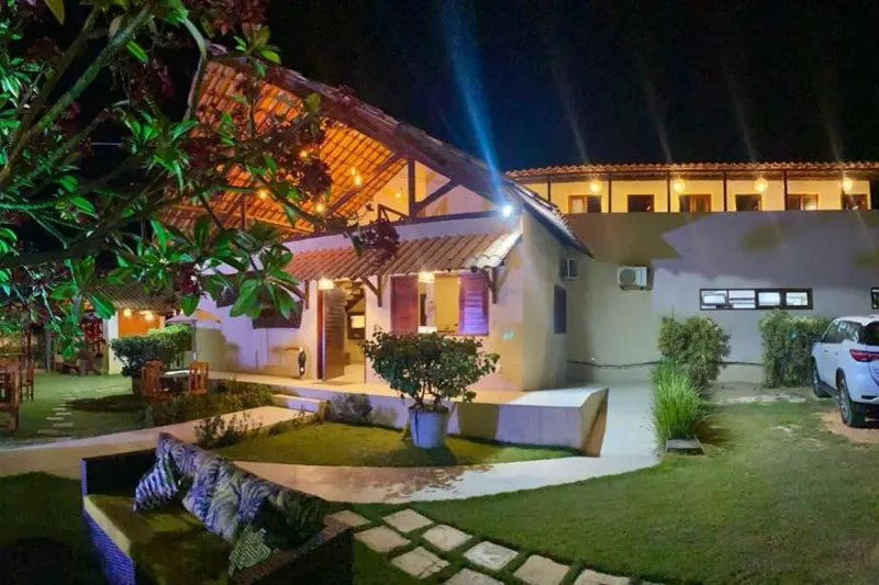 Fachada da pousada