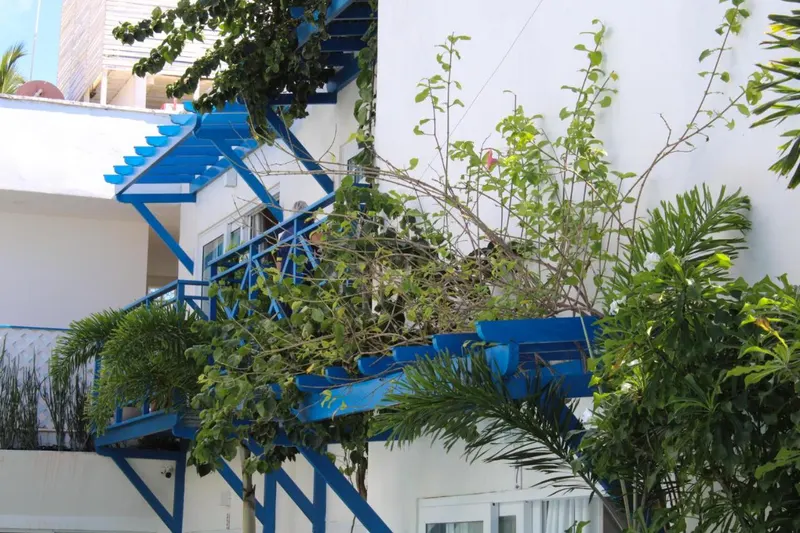 Área externa da pousada