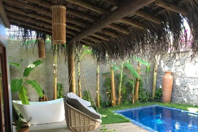 Área externa do hotel